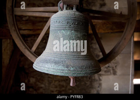 Campanile storico, la città di Clock Tower, St Albans, Hertfordshire, Inghilterra Foto Stock