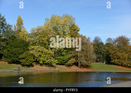 Sefton Park, Liverpool, tempo di autunno Foto Stock