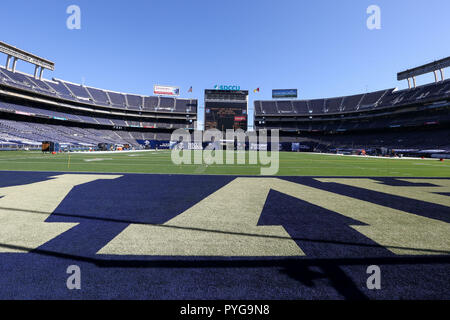 San Diego CA. 27 ott 2018. Lo Stadio Qualcomm vista prima la Marina vs Norte Dame gioco presso Qualcomm Stadium di San Diego, CA. il 27 ottobre 2018 (foto di Jevone Moore) Credito: csm/Alamy Live News Foto Stock
