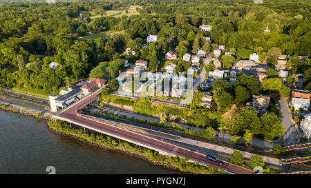 Stazione ferroviaria, Rhinecliff, New York, Stati Uniti d'America Foto Stock