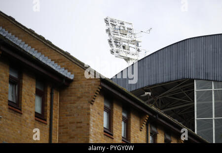 Una vista generale dello stadio prima della partita della Premier League a Selhurst Park, Londra. PREMERE ASSOCIAZIONE foto. Data immagine: Domenica 28 ottobre 2018. Visita il palazzo DEL CALCIO della storia della Pennsylvania. Il credito fotografico dovrebbe essere: Tim Goode/PA Wire. RESTRIZIONI: Nessun utilizzo con audio, video, dati, elenchi di apparecchi, logo di club/campionato o servizi "live" non autorizzati. L'uso in-match online è limitato a 120 immagini, senza emulazione video. Nessun utilizzo nelle scommesse, nei giochi o nelle pubblicazioni di singoli club/campionati/giocatori. Foto Stock