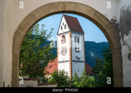 Il monastero benedettino di San Mang, Fussen, Baviera, Germania, Europa. Foto Stock