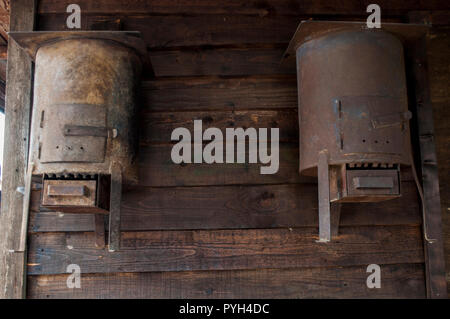 Il cortile del Tunnel di Sarajevo Museo nella casa della famiglia Kolar in cui era nascosto il tunnel sotterraneo costruito nel 1993 durante l'Assedio Foto Stock