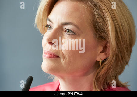 Berlino, Germania - Julia Kloeckner, Ministro Federale per l'alimentazione e l'agricoltura in occasione di una conferenza stampa. Foto Stock