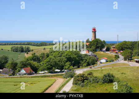 Nuovo faro di Cape Arkona sull isola di Ruegen Foto Stock