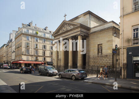 Chiesa di Saint-Denys-du-Saint-Sacrement progettato dall architetto francese Étienne-Hippolyte Godde (1835) di Parigi, Francia. Foto Stock