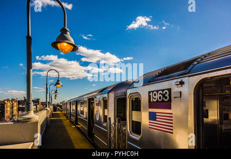 40Th Street - Lowery Street Subway Station Sunnyside Queens   New York New York, Stati Uniti d'America Foto Stock