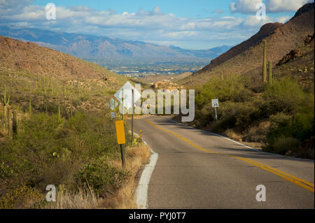 Vista di Tucson, Az Foto Stock