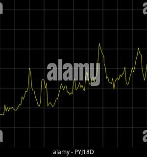Business grafico e tabella, il concetto di crescita Illustrazione Vettoriale