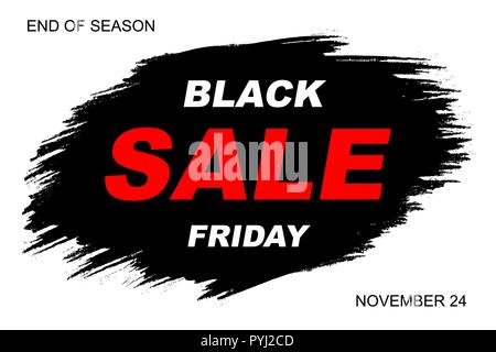 Venerdì nero vendita vettore banner Illustrazione Vettoriale