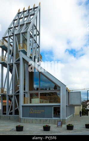 La torre di Auckland parte di Auckland progetto di rigenerazione ospita un museo e offre un elevato livello di piattaforme di osservazione per visualizzare il lavoro in corso Foto Stock