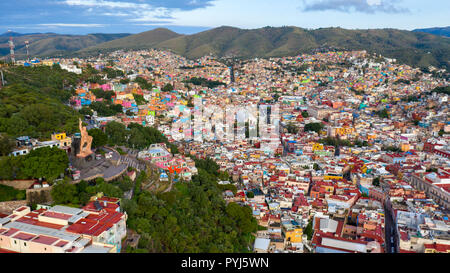 Vista aerea di Guanajuato, Messico Foto Stock