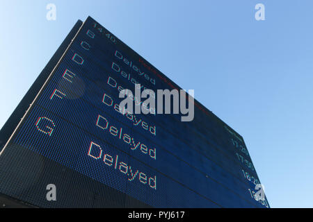 Scheda display mostra ritardi eccessivi Foto Stock