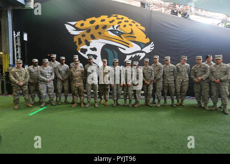 Londra, Regno Unito. 28 ott 2018. 28 ottobre 2018 Londra London REGNO UNITO - Atmosfera a Philadelphia Eagles a Jacksonville Jaguars NFL Game - Credito Credito Glamourstock: glamourstock/Alamy Live News Foto Stock