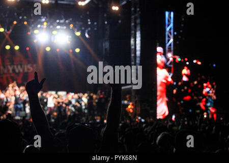 Huntington Beach, CA. 27 ott 2018. Pennywise esegue al Surf City Blitz in stato di Huntington Beach in ottobre 27, 2018 in Huntington Beach, CA. Credito: CVP/spazio di immagine/media/punzone Alamy Live News Foto Stock