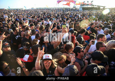 Huntington Beach, CA. 27 ott 2018. Fan assiste Surf City Blitz in stato di Huntington Beach in ottobre 27, 2018 in Huntington Beach, CA. Credito: CVP/spazio di immagine/media/punzone Alamy Live News Foto Stock