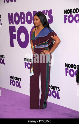 NEW YORK, NY - 28 ottobre: Tiffany Haddish assiste 'Nessuno il fool' New York Premiere a AMC Lincoln Square Theatre su ottobre 28, 2018 a New York City. Credito: Ron Adar/Alamy Live News Foto Stock