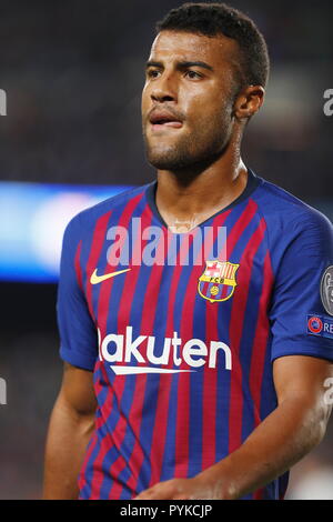 Barcellona, Spagna. 24 ott 2018. Rafinha (Barcellona) Calcio/Calcetto : UEFA Champions League Giornata 3 Gruppo B match tra FC Barcelona 2-0 FC Internazionale Milano stadio Camp Nou a Barcellona Spagna . Credito: Mutsu Kawamori/AFLO/Alamy Live News Foto Stock