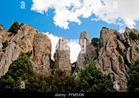 I Pinnacoli in Almo Pluton granito, città di roccia riserva nazionale, Idaho Foto Stock