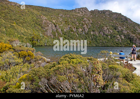 Il lago di Esperance Hartz Mountains Foto Stock