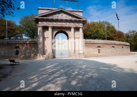 L'Italia, Lombardia, Milano, Parco Sempione, ingressi per l'Arena Civica Gianni Brera Stadium Foto Stock