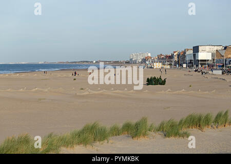 Spiaggia, Dunkerque, Francia Foto Stock