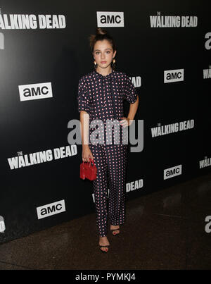 Celebrità frequentare AMC di "The Walking Dead" Stagione 9 speciale evento di screening presso la DGA complesso del Teatro. Dotato di: Alexa Nisenson dove: Los Angeles, California, Stati Uniti quando: 27 set 2018 Credit: Brian A/WENN.com Foto Stock