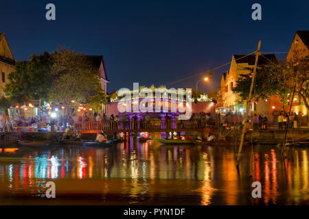 Ponte coperto giapponese, Hoi An, Vietnam Foto Stock