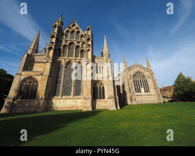 Cattedrale di Ely (ex chiesa di St Etheldreda e di San Pietro e la chiesa della Santa e indivisa Trinità) in Ely, Regno Unito Foto Stock