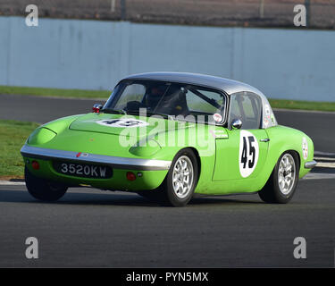 Barry Ashdown, Lotus Elan S1, la storica strada Sport, Silverstone Finals gara storica riunione, Silverstone, ottobre 2018, automobili, Classic Cars Racing, H Foto Stock