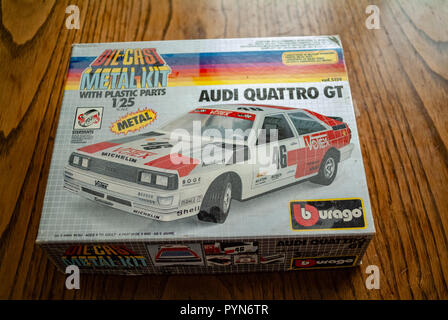 Anni ottanta Audi toy car kit Foto Stock