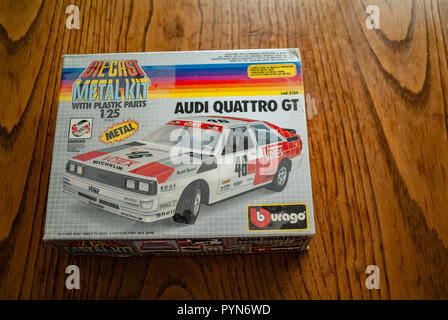 Anni ottanta Audi toy car kit Foto Stock