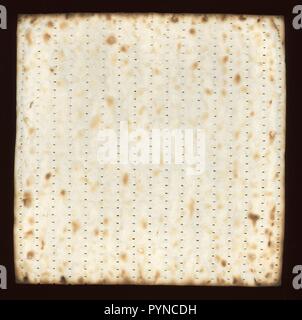 Matzah Jewish unfermented pane azzimo cibo cotto Foto Stock