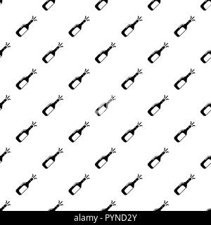 Wedding champagne esplosione vettore pattern seamless Illustrazione Vettoriale