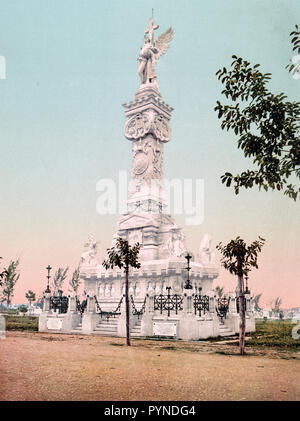 Monumento a los Bomberos Havana ca. 1900 Foto Stock