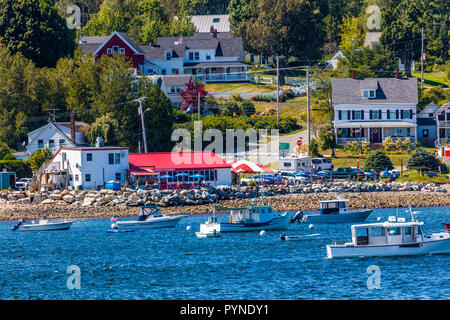 La Nuova Inghilterra città costiera di Lincolnville Maine negli Stati Uniti Foto Stock