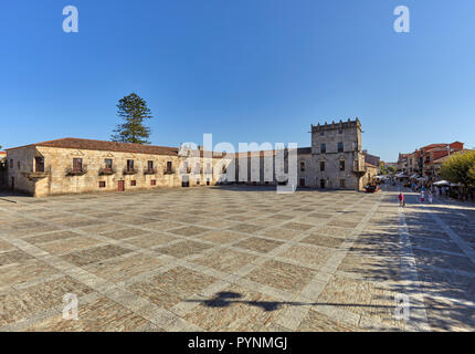 Palacio de Fefiñanes sulla Plaza de Fefiñanes. A Cambados, Galizia, Spagna. [Val do Salnés / Rías Baixas] Foto Stock