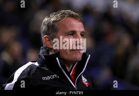 Bolton Wanderers manager Phil Morbo di Parkinson Foto Stock