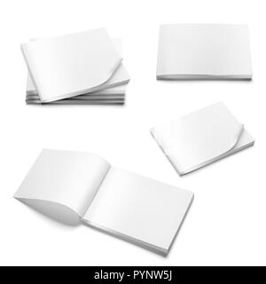 Brochure vuoto magazin mock-up design Foto Stock