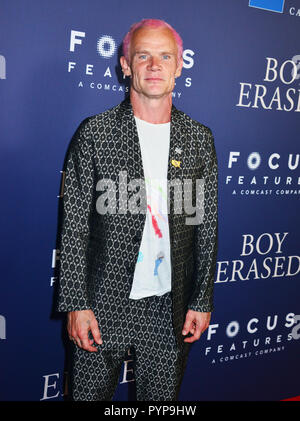 Anthony Kiedis - Flea 050 arriva alla premiere di Focus Features" "Boy cancellate' al Directors Guild of America il 29 ottobre 2018 a Los Angeles, California. Foto Stock