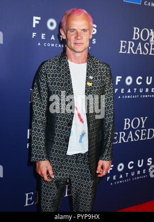 Anthony Kiedis - Flea 051 arriva alla premiere di Focus Features" "Boy cancellate' al Directors Guild of America il 29 ottobre 2018 a Los Angeles, California. Foto Stock