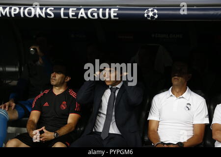 Julen Lopetegui durante il suo tempo come allenatore del Real Madrid Football Club. Julen Lopetegui, è stato licenziato come allenatore del Real Madrid il 29 Ott 2018. Foto Stock