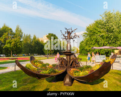 Mosca, Russia - 31 agosto 2018: architettura del paesaggio e del giardino festival presso il parco Kuskovo. Foto Stock