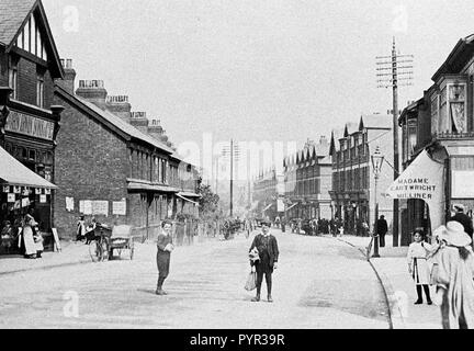 Chester Road, Ellesmere Port all'inizio degli anni '1900 Foto Stock