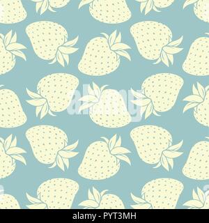 Le fragole seamless pattern. Abstract sfondo vettoriale per un design contemporaneo. Utilizzare per tessuto, riempimenti, sfondo della pagina web. Illustrazione Vettoriale