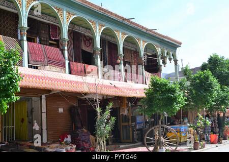 100 anni di casa da tè a Kashgar, Xinjiang Cina uigura regione autonoma Foto Stock