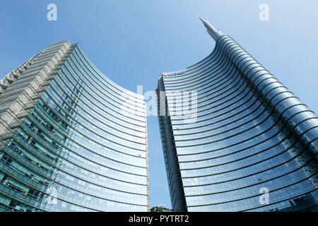 L'Italia, Lombardia, Milano, Porto Nuova. La torre di UniCredit. Foto Stock