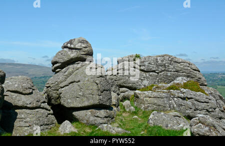 Sulla collina di Meldon vicino a Chagford, Dartmoor Devon Foto Stock