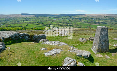 Sulla collina di Meldon vicino a Chagford, Dartmoor Devon Foto Stock