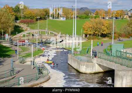 Il Tees Barrage Internazionale bianco corso d'Acqua Park in Stockton-on-Tees - ex bianco Teesside corso d'acqua Foto Stock